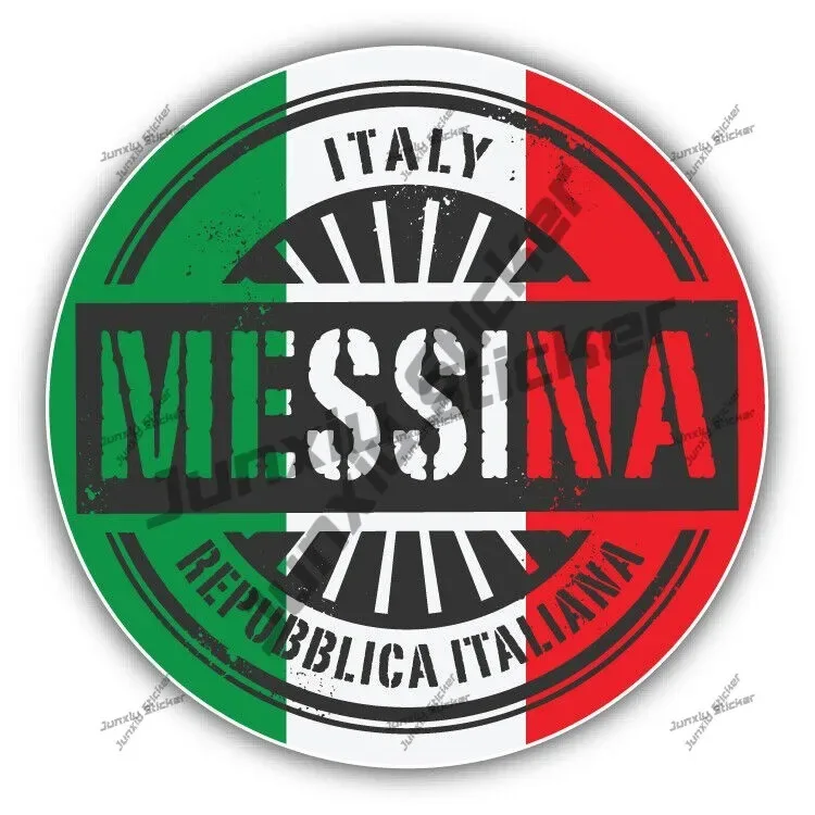 Lombardia Marche Molise Italy Flag Emblem Vinyl Sticker Decoration Naples Napoli Modena Messina Milan Italia Round Seal Flag