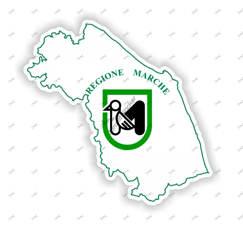 Lombardia Marche Molise Italy Flag Emblem Vinyl Sticker Decoration Naples Napoli Modena Messina Milan Italia Round Seal Flag