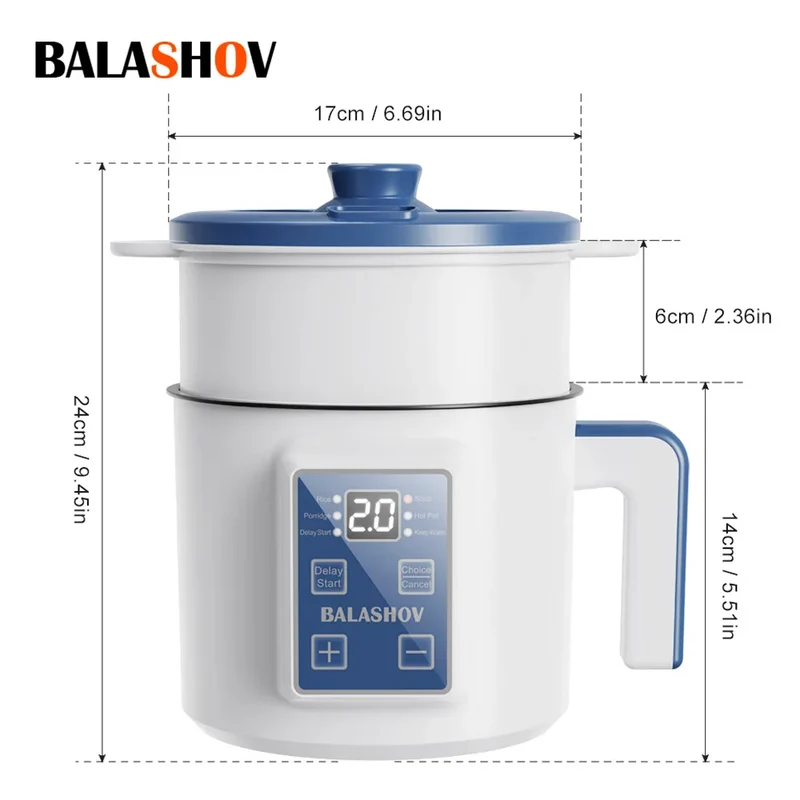 Electric Rice Cooker Single Double Layer Intelligent Automatic Home Mini Kitchen Cooker 220V/EU Plug MultiCooker Steamed Rice P