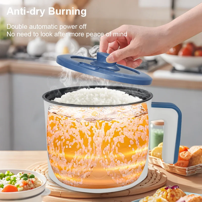Electric Rice Cooker Single Double Layer Intelligent Automatic Home Mini Kitchen Cooker 220V/EU Plug MultiCooker Steamed Rice P