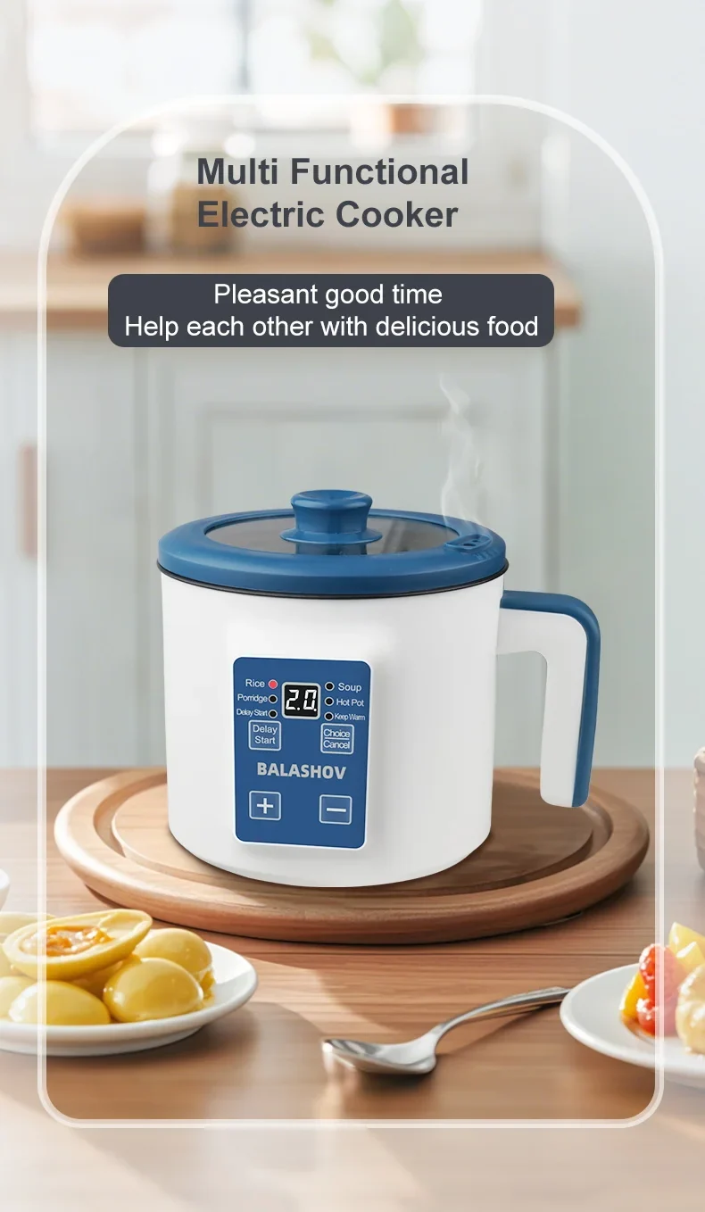 Electric Rice Cooker Single Double Layer Intelligent Automatic Home Mini Kitchen Cooker 220V/EU Plug MultiCooker Steamed Rice P