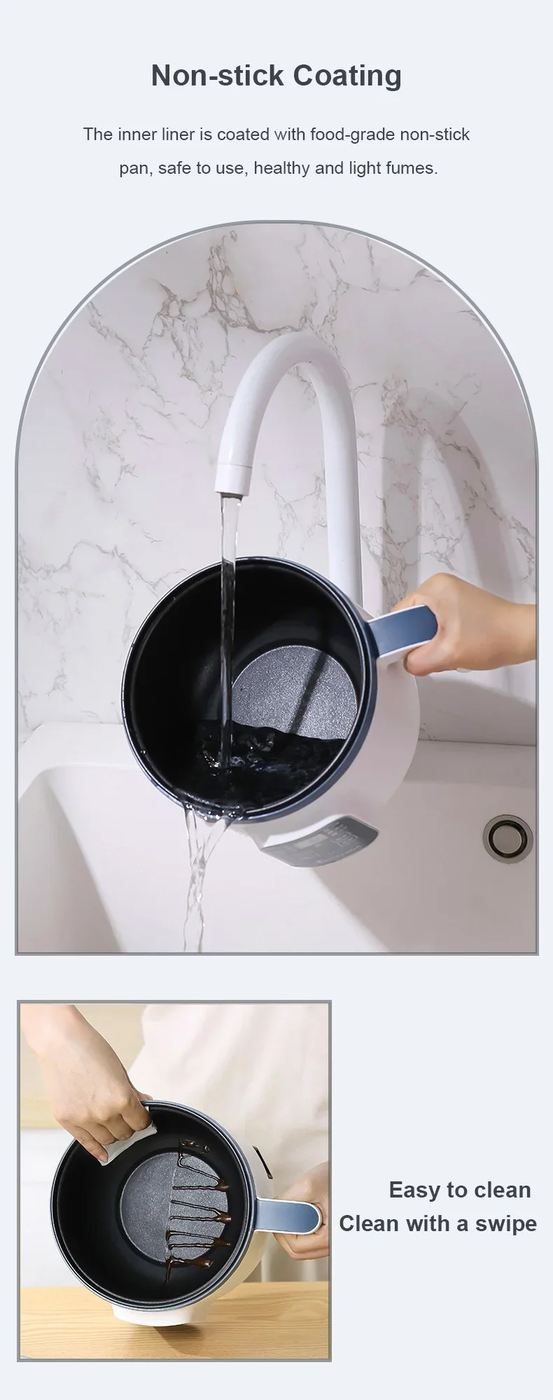 Electric Rice Cooker Single Double Layer Intelligent Automatic Home Mini Kitchen Cooker 220V/EU Plug MultiCooker Steamed Rice P