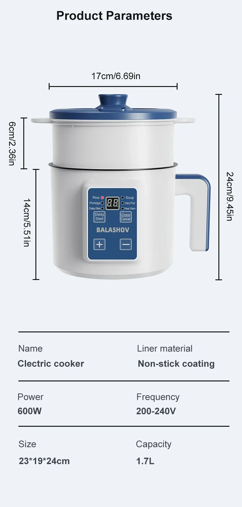 Electric Rice Cooker Single Double Layer Intelligent Automatic Home Mini Kitchen Cooker 220V/EU Plug MultiCooker Steamed Rice P