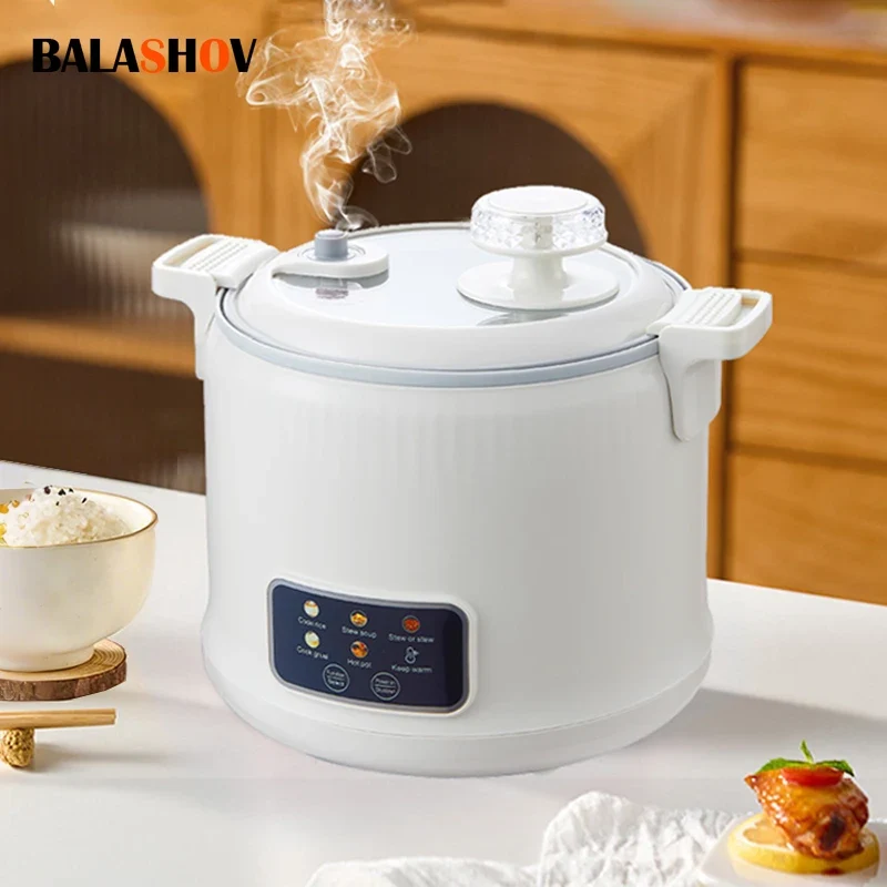 1.8L Micro Pressure Rice Cooker for 1-2 People, Multifunctional Household Hot Pot, Porridge, Soup, Electric Rice Cooker 220V