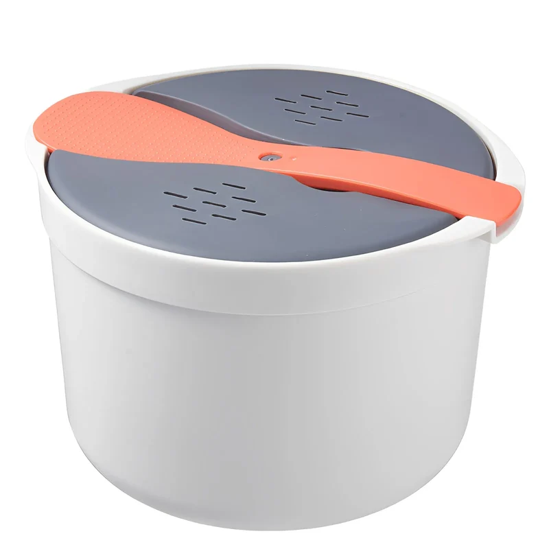 Microwave Oven Rice Cooker Portable Food Container Multifunction Steamer Rice Cooker Bento Lunch Box Steaming Utensils