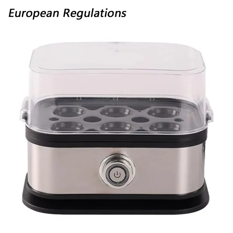 200W Power Eggs Boiler Space Saving Auto Shut-Off Smart Egg Cooker 6 Eggs Capacity Stainless Steel Rapid Egg Cooker2026new
