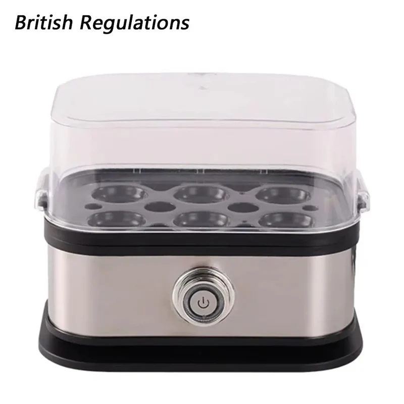 200W Power Eggs Boiler Space Saving Auto Shut-Off Smart Egg Cooker 6 Eggs Capacity Stainless Steel Rapid Egg Cooker2026new