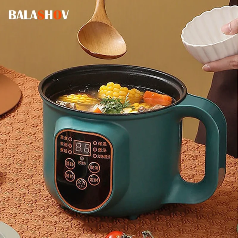 Electric Hot Pot Cooker Multicooker Hotpot Stew Heating Eggs Soup Pan Noodles Steamer Rice Cookers Cooking Pot EU Plug