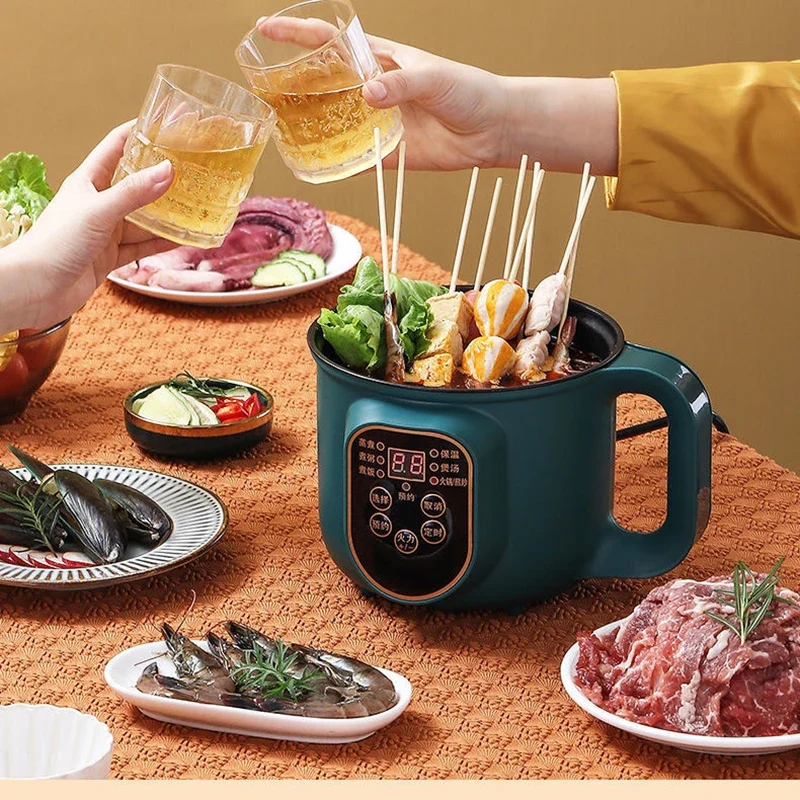 Electric Hot Pot Cooker Multicooker Hotpot Stew Heating Eggs Soup Pan Noodles Steamer Rice Cookers Cooking Pot EU Plug