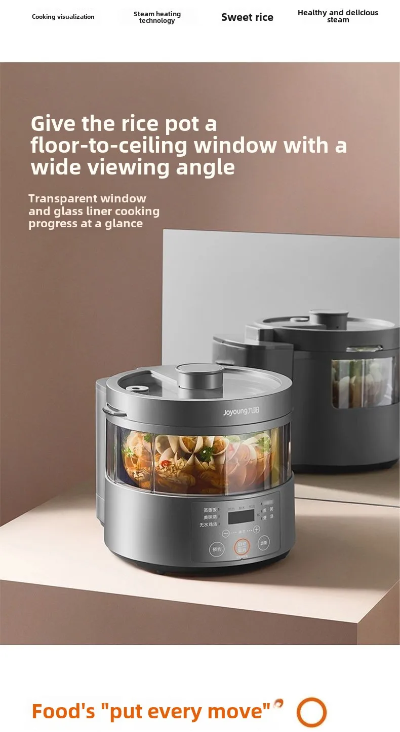 Steam rice cooker smart home low-sugar glass inner liner steamer multi-function rice cooker S160