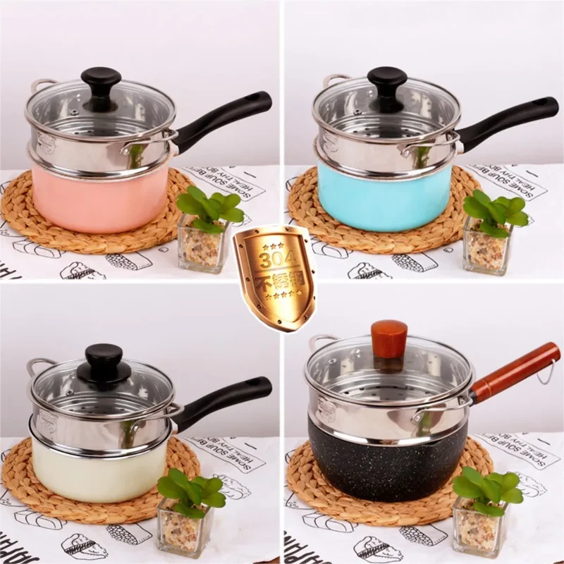 304 Stainless Steel Steamer Basket 16-32cm Thickened Pot Steaming Grid Safe Material Thicken Strainer Food Steam Rack