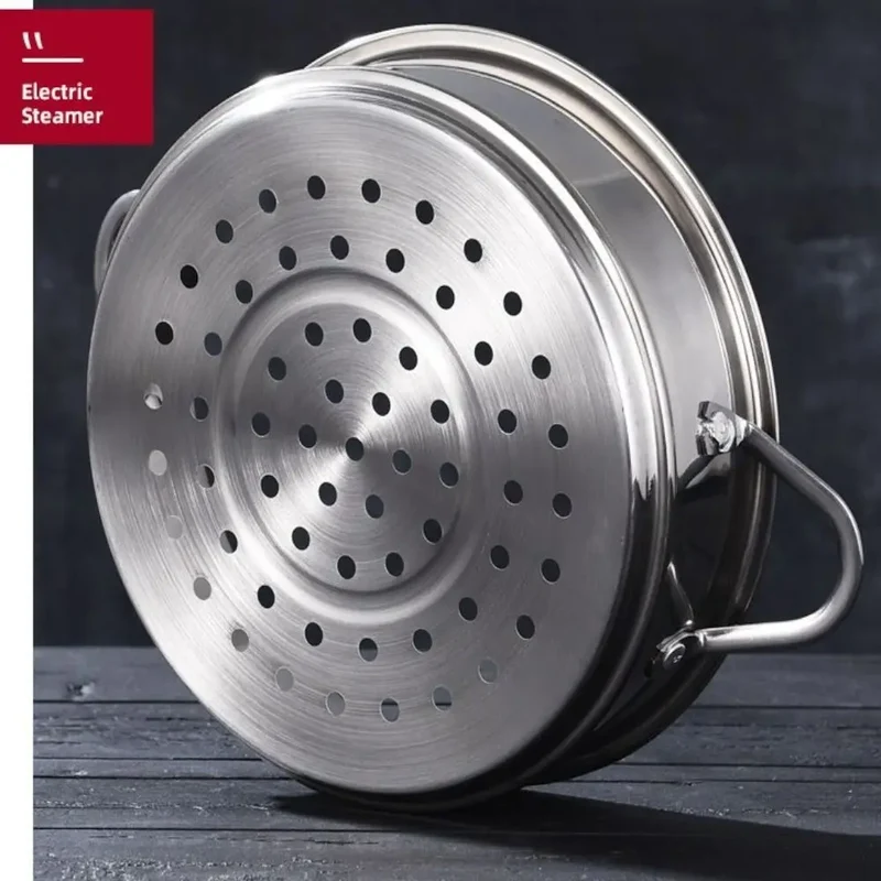 304 Stainless Steel Steamer Basket 16-32cm Thickened Pot Steaming Grid Safe Material Thicken Strainer Food Steam Rack