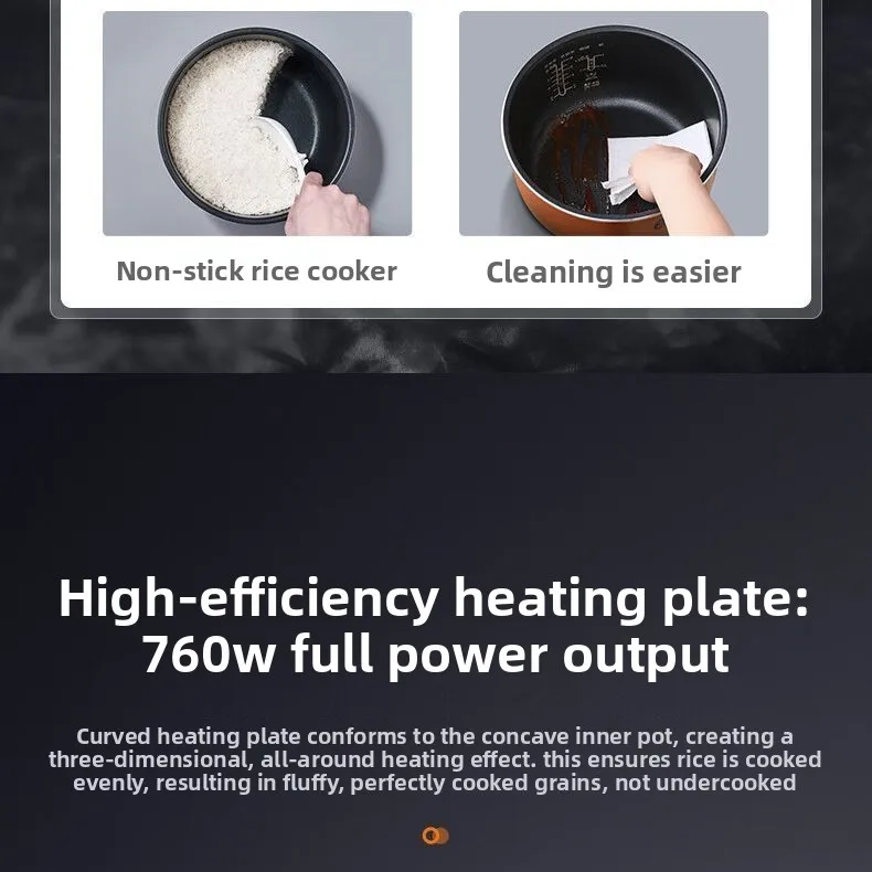 4L Smart Rice Cooker with Timer Function, Household Energy-Saving Soup and Porridge Cooker, Multifunctional Rice Cooker