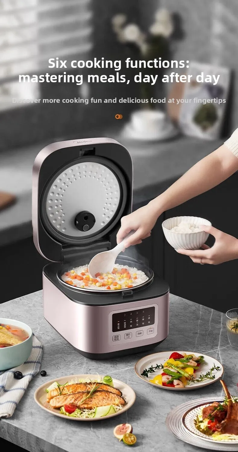 4L Smart Rice Cooker with Timer Function, Household Energy-Saving Soup and Porridge Cooker, Multifunctional Rice Cooker