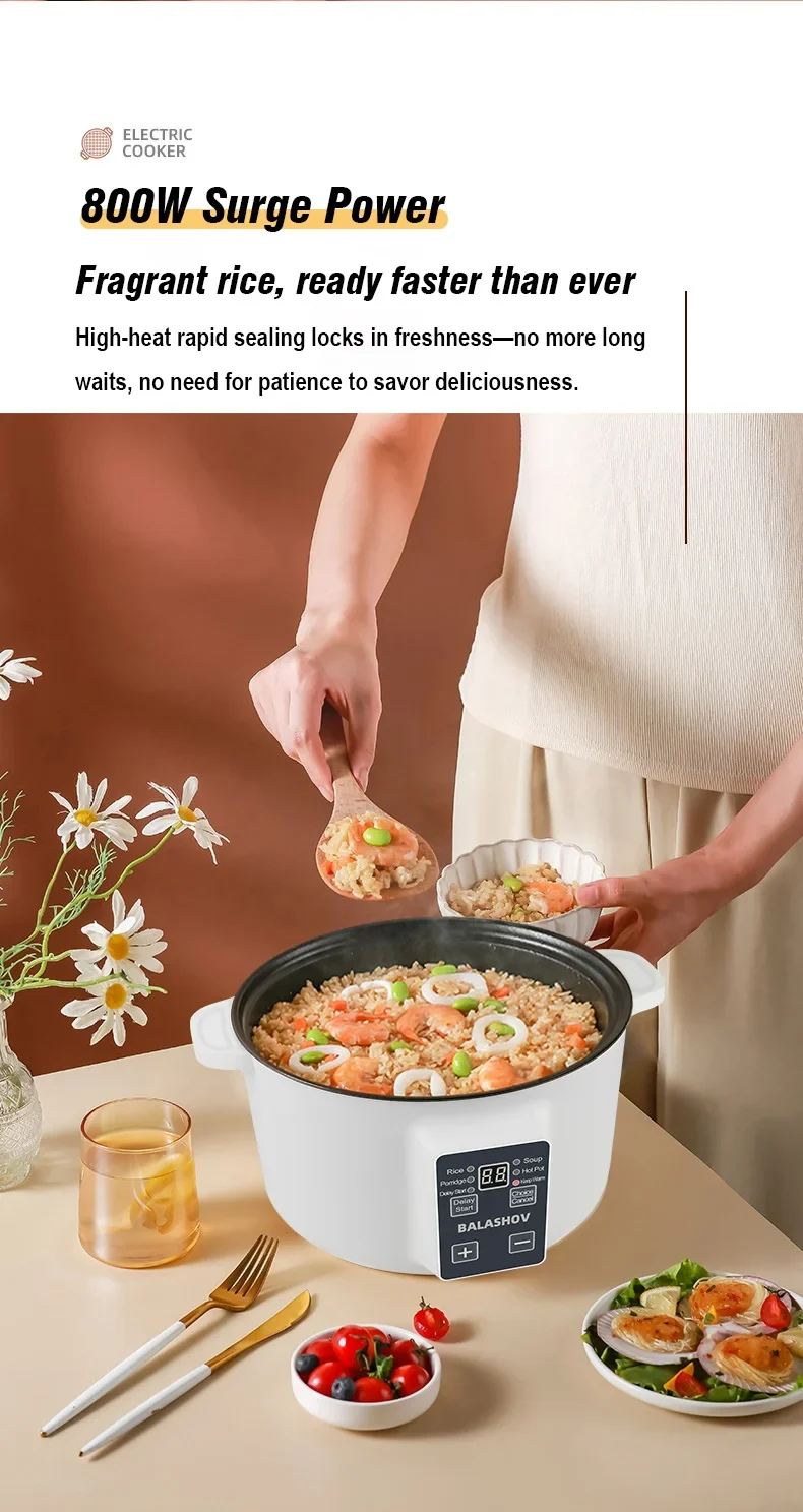 220V Household Multi Cookers 3.5L Electric Cooker Non-stick Cooking pot Hot Pot Smart Rice cooker Cooking Appliances