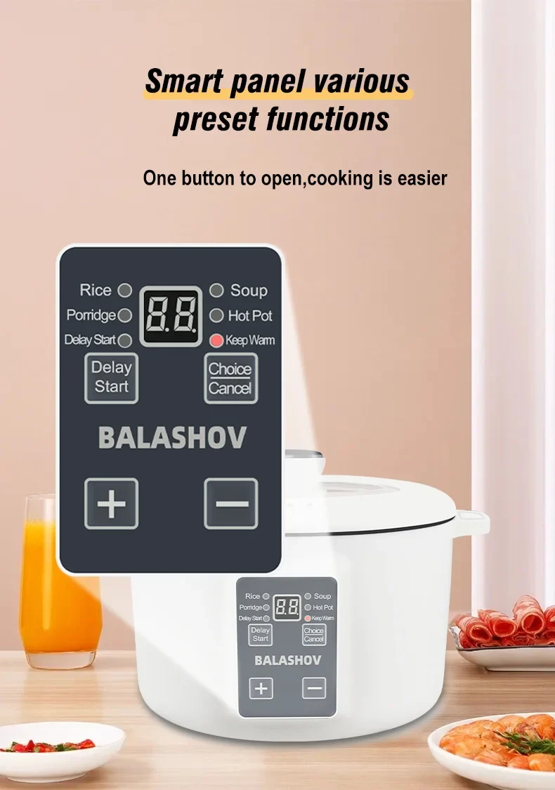 220V Household Multi Cookers 3.5L Electric Cooker Non-stick Cooking pot Hot Pot Smart Rice cooker Cooking Appliances