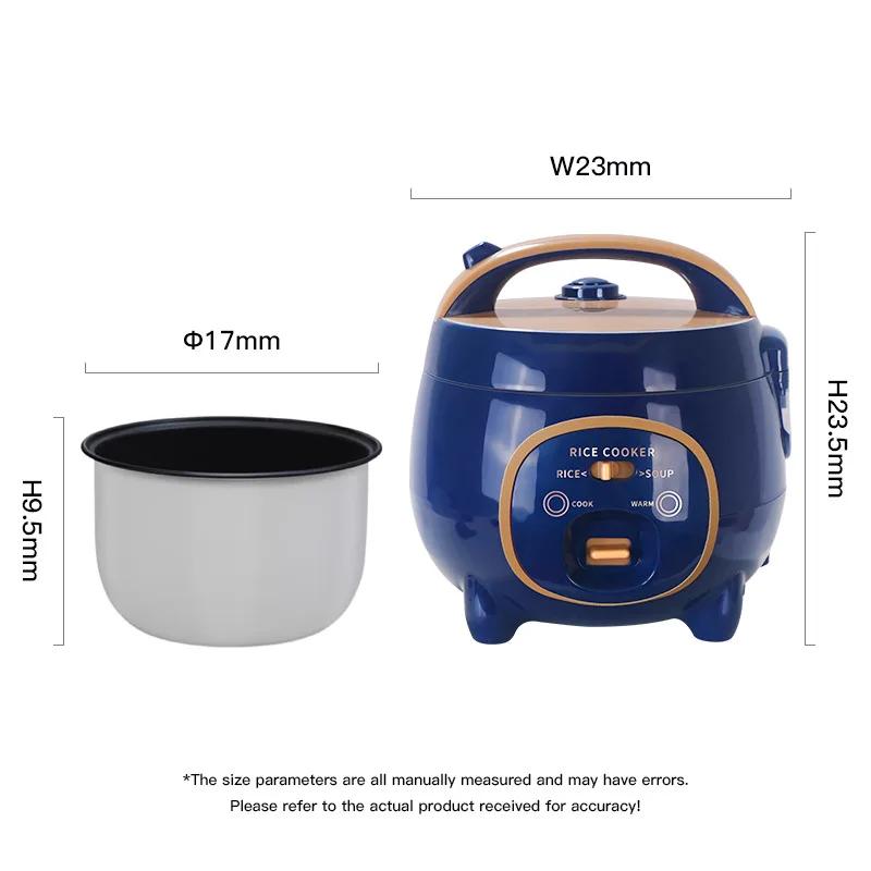 110V-220V Household Kitchen Electric Cooking machine Mini 1.8L Rice Cooker for Boiling Water, Rice, and Soup