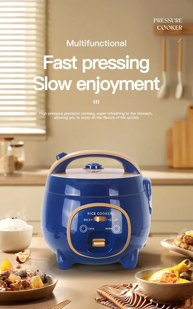 110V-220V Household Kitchen Electric Cooking machine Mini 1.8L Rice Cooker for Boiling Water, Rice, and Soup