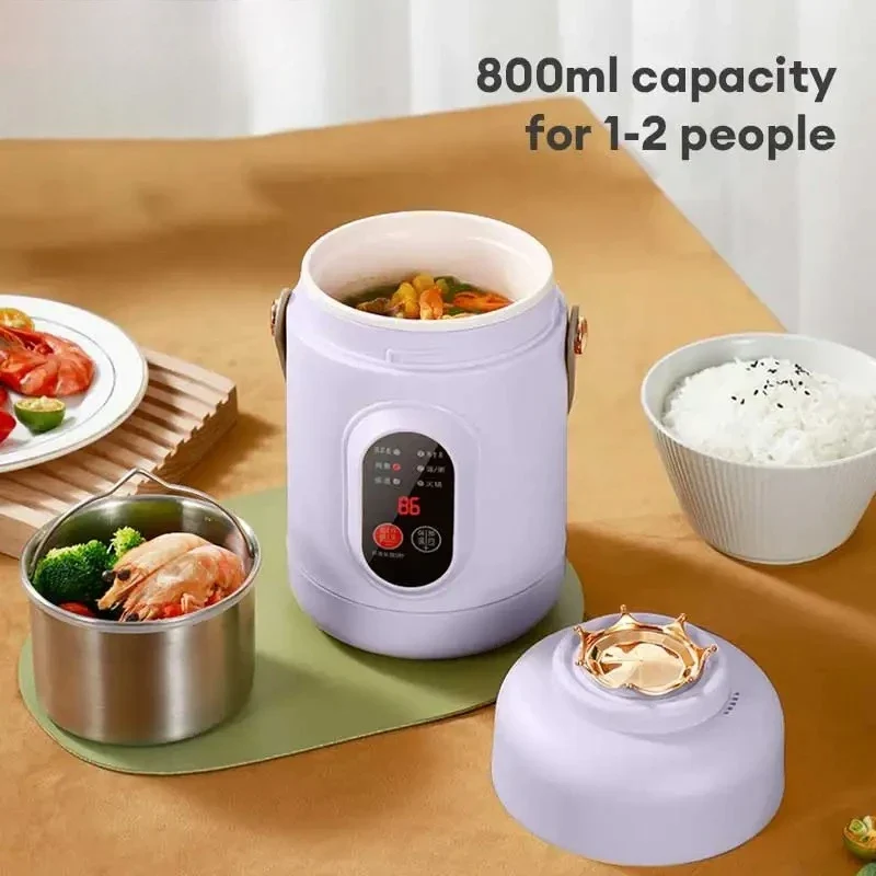New Multifunctional Rice Cooker Portable Small Travel Electric Kettle Household Electric Cooker Hot Pot 110V US/220V EU Plug