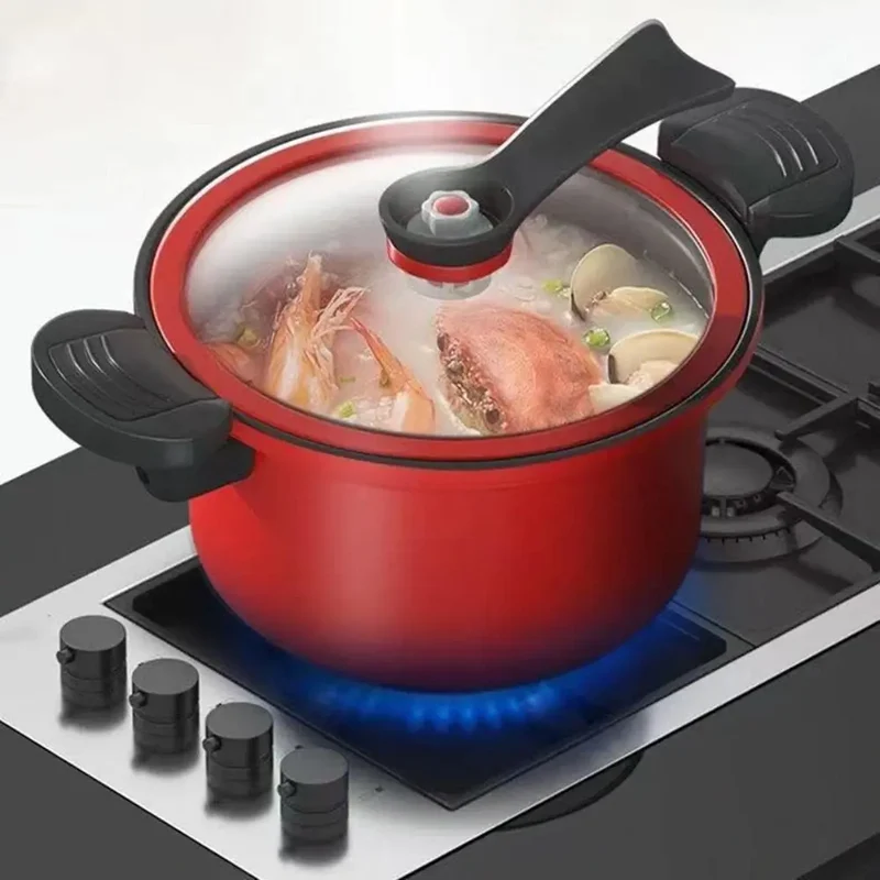 Multifunctional 3.5L Pressure Cooker Stew Pot Non-Stick Cooking Pots Kitchenware Micro Rice Cooker Induction Cooker Gas Stove