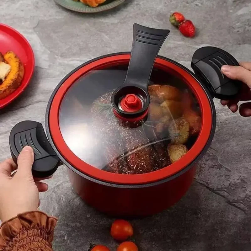 Multifunctional 3.5L Pressure Cooker Stew Pot Non-Stick Cooking Pots Kitchenware Micro Rice Cooker Induction Cooker Gas Stove