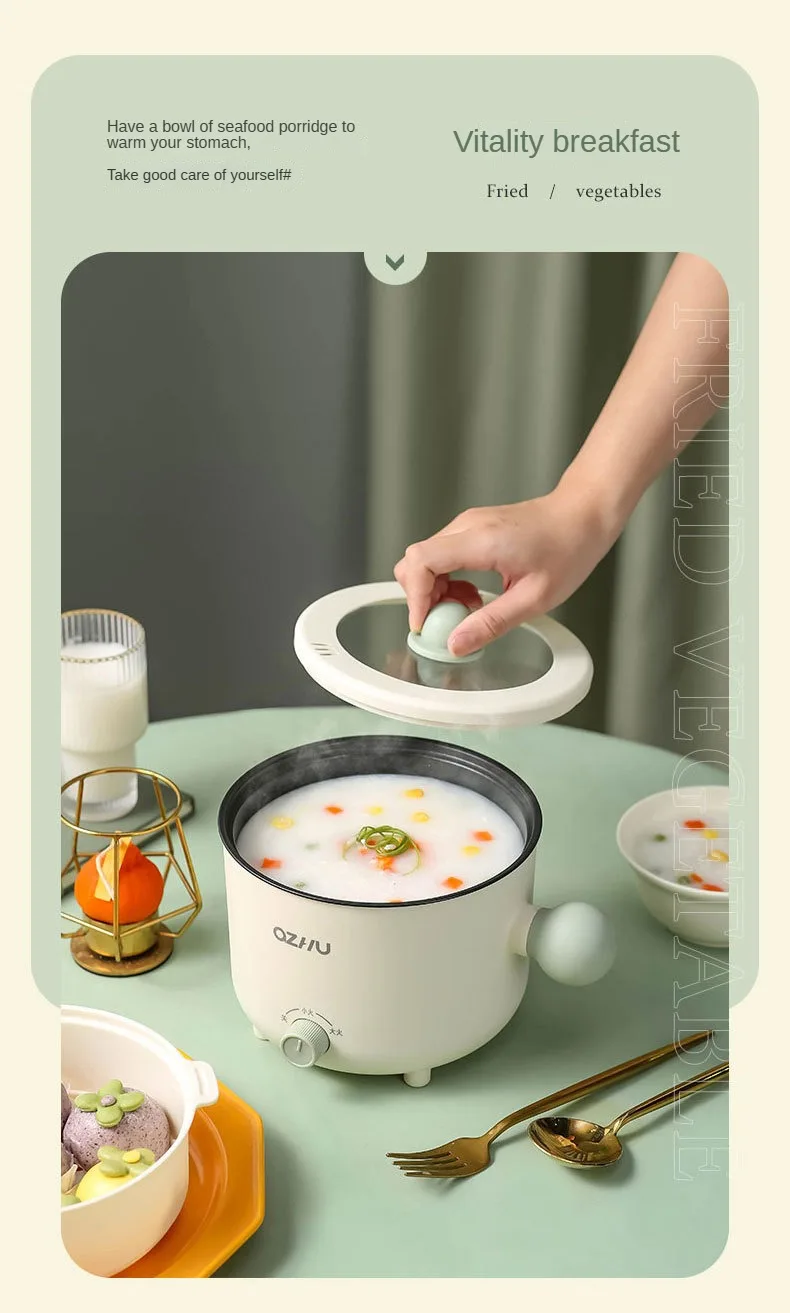 Electric Rice Pot Multicooker Hotpot Stew Heating Pan Noodles Eggs Soup Steamer Rice Cookers Cooking Pot for Home