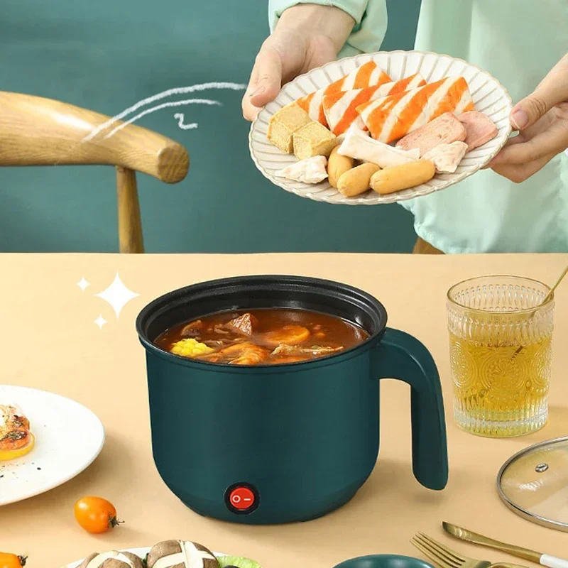 Mini Electric Rice Cooker Non-Stick Single/Double Layer Multifunction Cooking Machine Hot Pot for Home Use