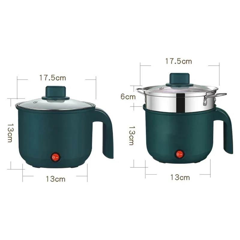 Mini Electric Rice Cooker Non-Stick Single/Double Layer Multifunction Cooking Machine Hot Pot for Home Use