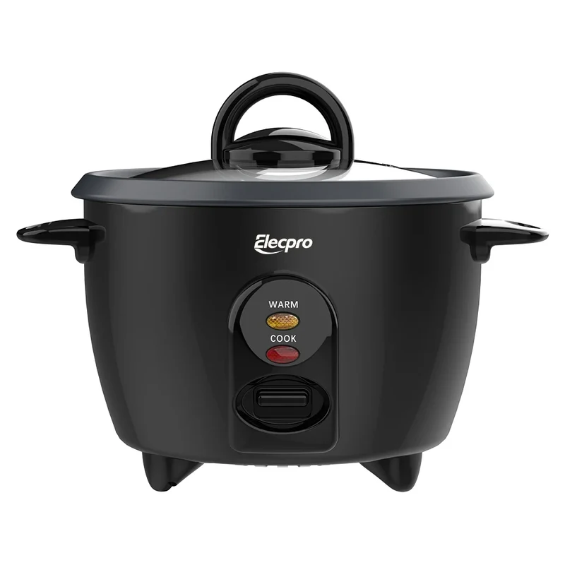 Elecpro Mini Rice Cooker 3 Cup Rice With Steamer, Portable Small Food Steamer, Removable Food Grade Non-Stick Inner pot