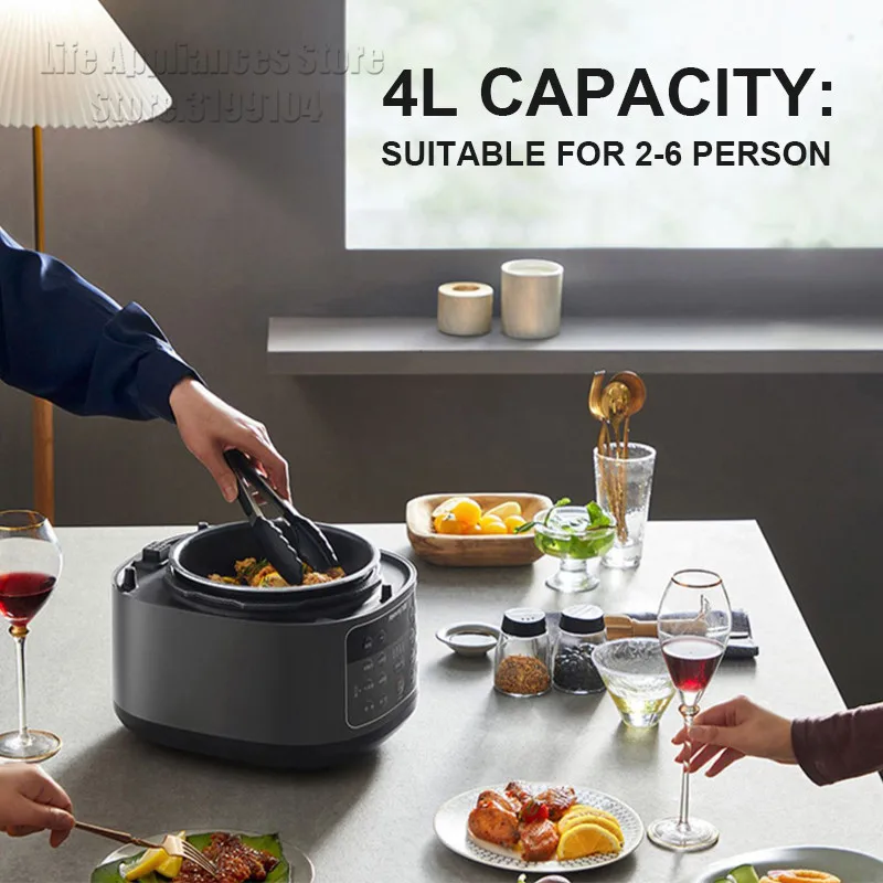 Joyoung B991 Pressure Cooker 70KPa Double Lids 220V Electric Air Fryer Multifunctional 4-In-1 Rice Cooking Pot 24H Appointment