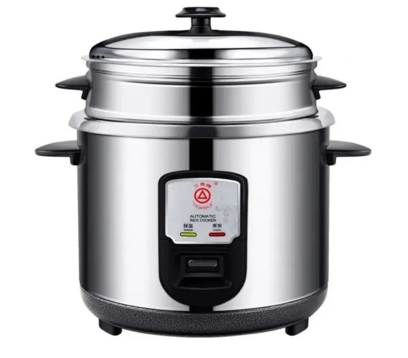 household electric food cooker Triangle CKD-Z30G small home rice cooker 3L all stainless steel inner 220-230-240V soup maker