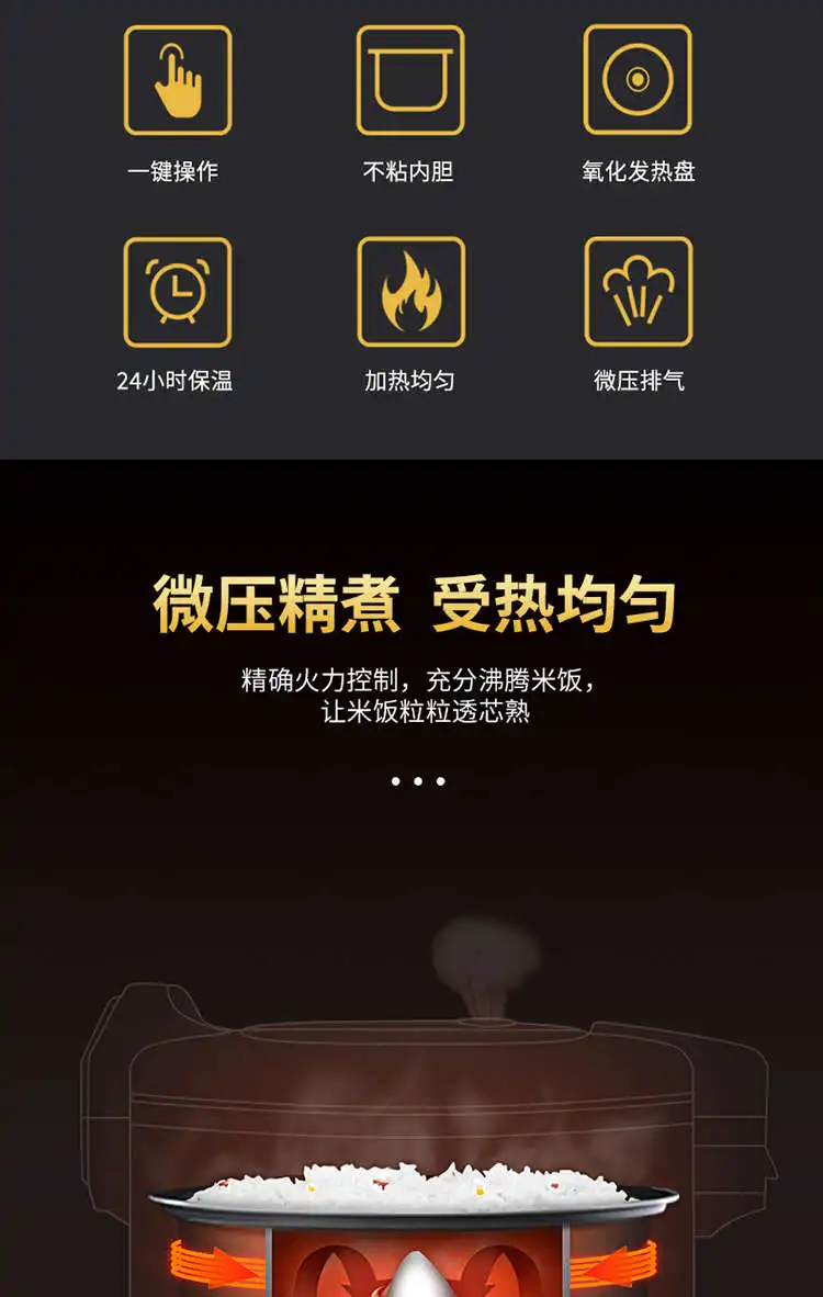 XL1 rice cooker large rice cooker canteen insulation hotel non-stick cooker commercial large
