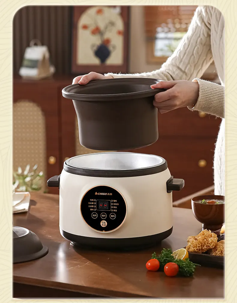 Electric slow cooker for baby food, ceramic household fully automatic stew pot, soup pot, electric slow cooker, porridge cooker