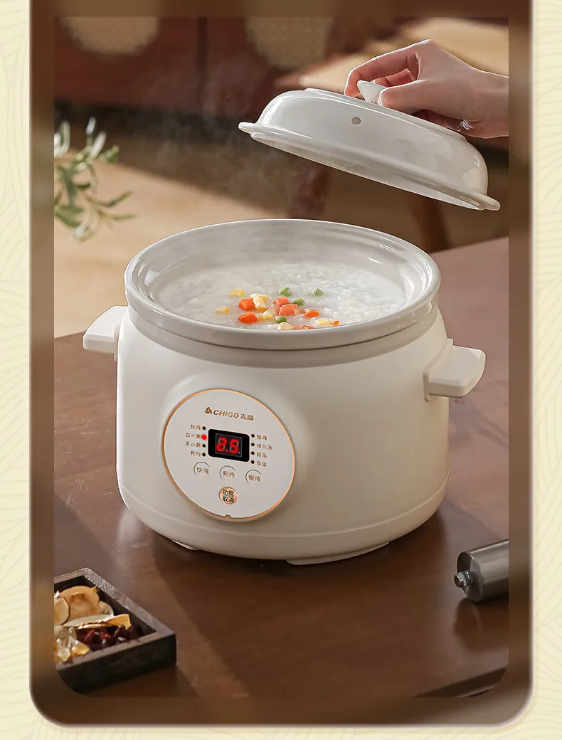 Electric slow cooker for baby food, ceramic household fully automatic stew pot, soup pot, electric slow cooker, porridge cooker