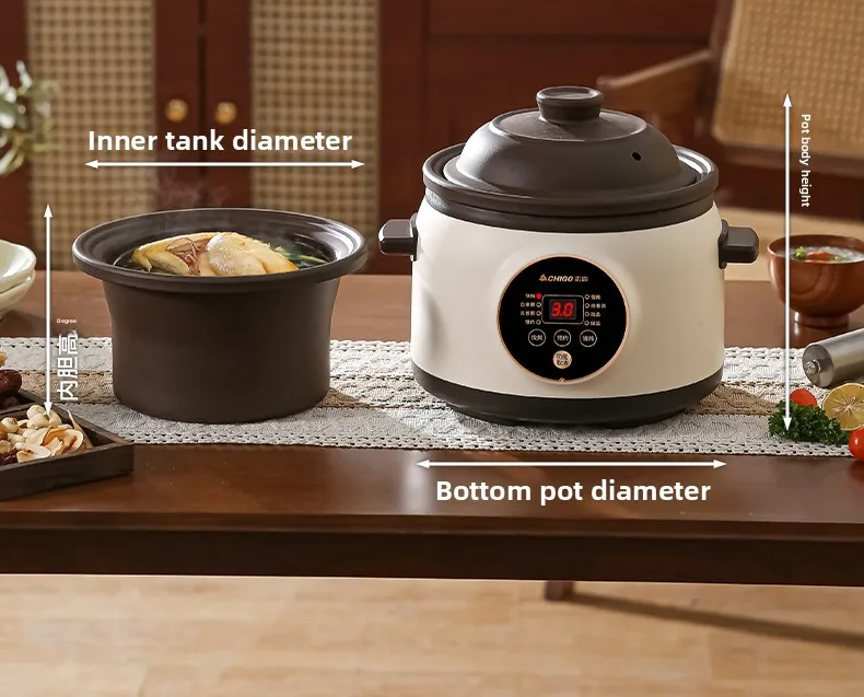 Electric slow cooker for baby food, ceramic household fully automatic stew pot, soup pot, electric slow cooker, porridge cooker