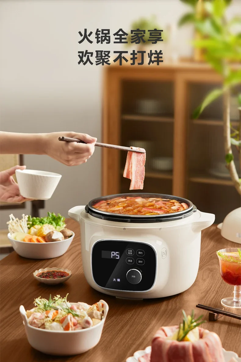 Electric Pressure Cooker 220V Home 4L Capacity Multifunctional Smart Rice Cooker Automatic multicooker 압력밥솥 طنجرة الضغط