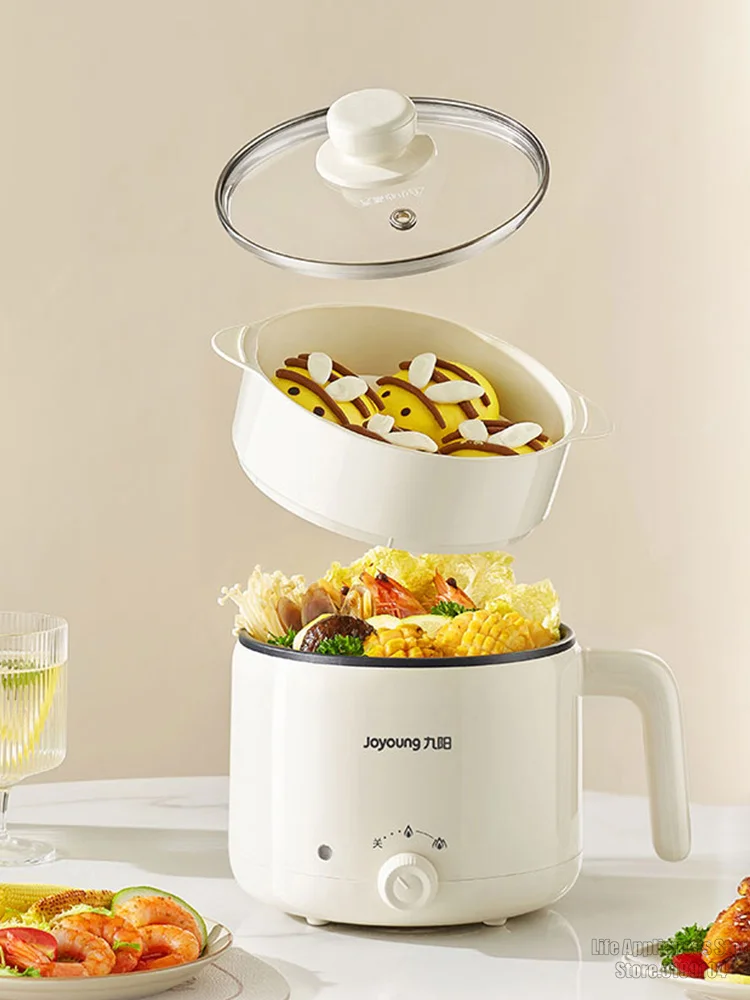 Joyoung Multi Electric Cooker Non-stick Coating Liner Electric Cooking Pot Mini Hot Pot For Home Kitchen 800W
