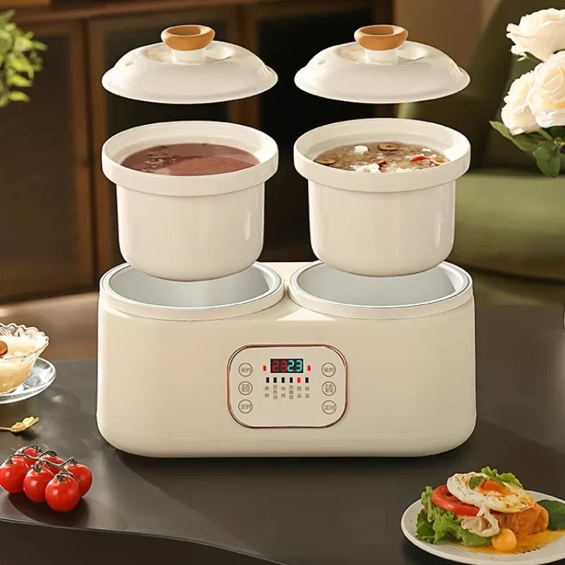 Ceramic Electric Stew Pot Porridge Cooker Porridge Stew Pot Electric Casserole Household Automatic Stew Pot Самогонный Аппарат