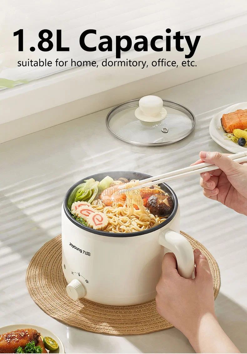 Joyoung HG18-G151 Electric Multi Cooker with Steamer 800W 1.8L Capacity Kitchen Appliance for Healthy Cooking