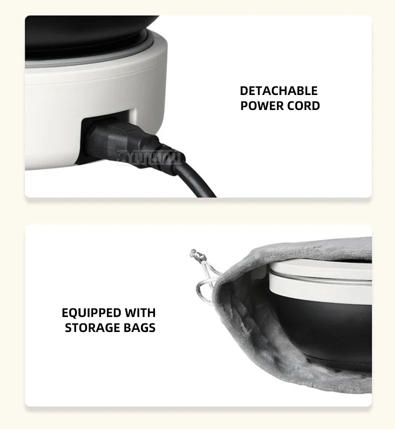 Kitchen Fast Heating Cooker Durable Portable Foldable Multi Cooker Split Stainless Steel Electric Pot