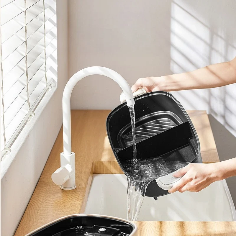 220V Non Stick Electric Hotpot Household Mandarin Duck Split Multi Functional Electric Boiling Pot