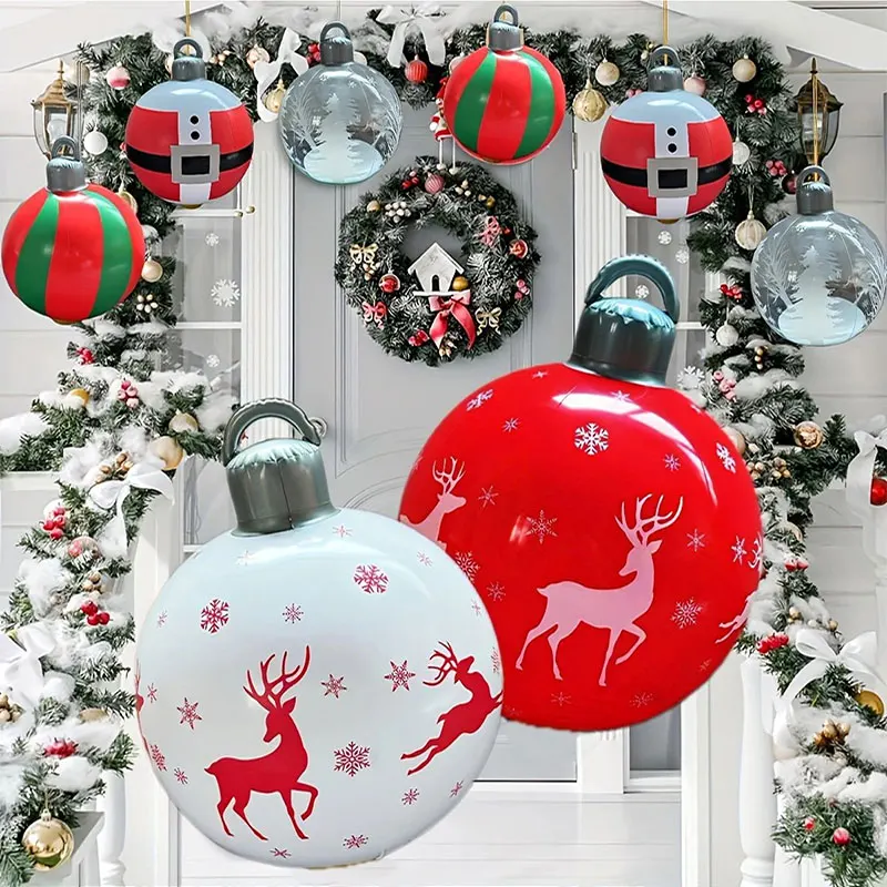 Multiple Styles Giant Inflatable Christmas Ball Home Outdoor Inflatable Decoration Christmas Snowman PVC Inflatable Decorated