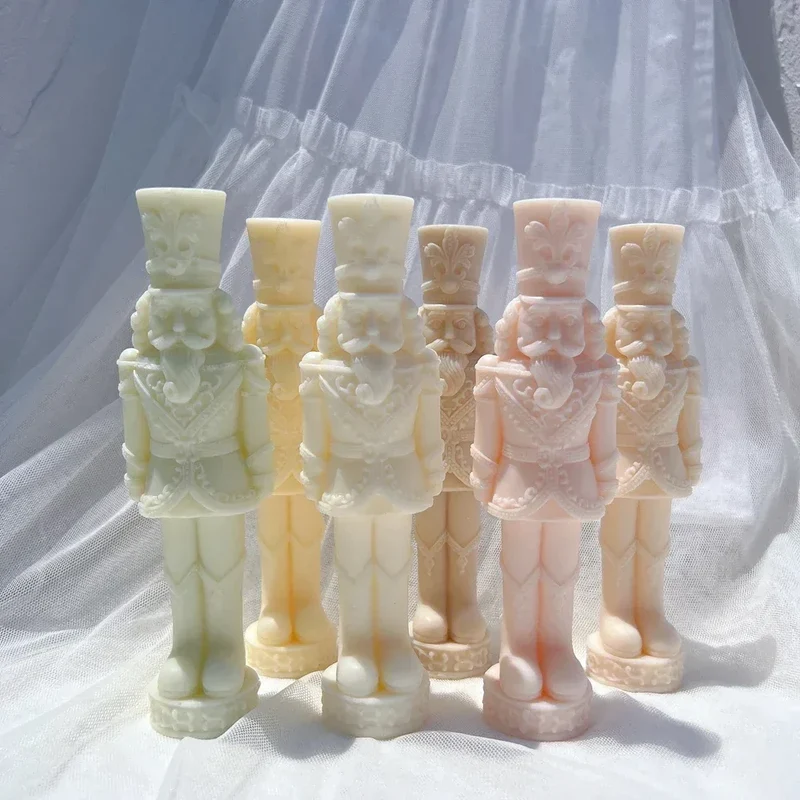 Nutcracker Silicone Candle Mold Dinner Soy Wax Silicone Mould Christmas Ornaments Christmas Decor Silicone Mold