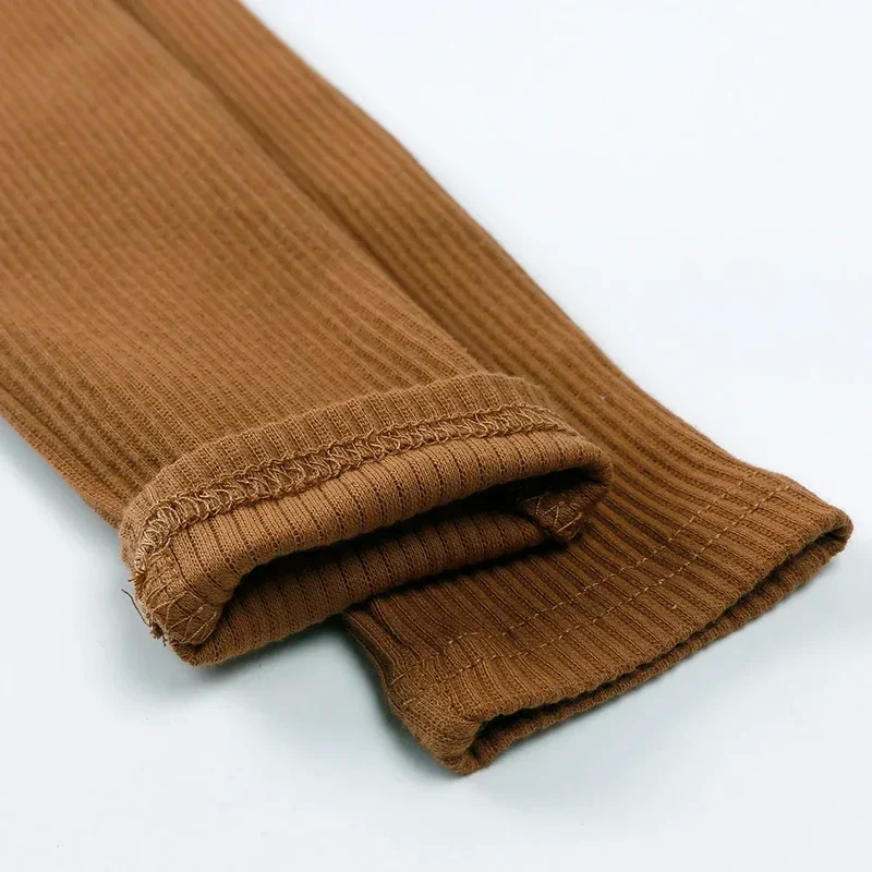 2025 Christmas Costumes Newborn Knit Pants with Hat Baby Boys Girls Trousers Clothes Infant Leggings Clothing Toddler Outfits