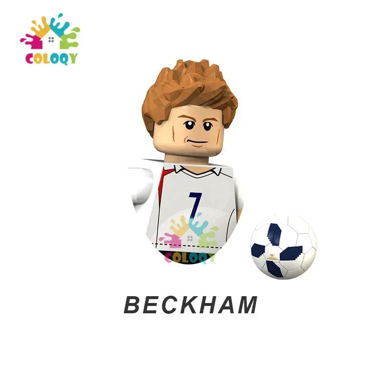 Kids Toys Football Stars Building Blocks Sport Player Bailey Messi Ronaldo Mini Action Figures Toys For Kids Christmas Gifts