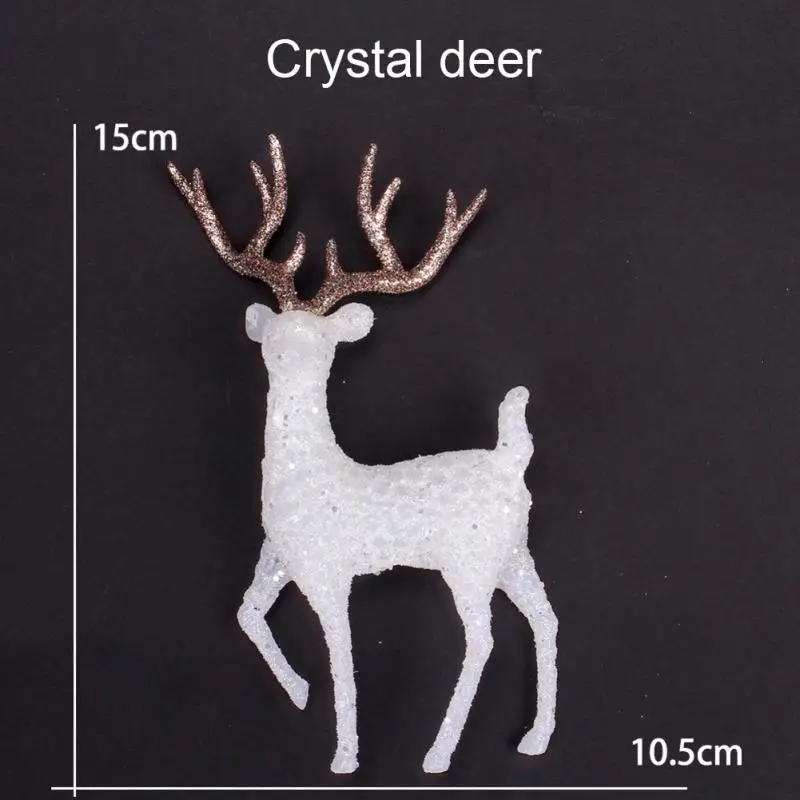 3Pcs Xmas Tree Pendants Snowflake Angel Deer Hanging Ornaments Christmas Decorations For Home Kids Toy New Year Party Decor