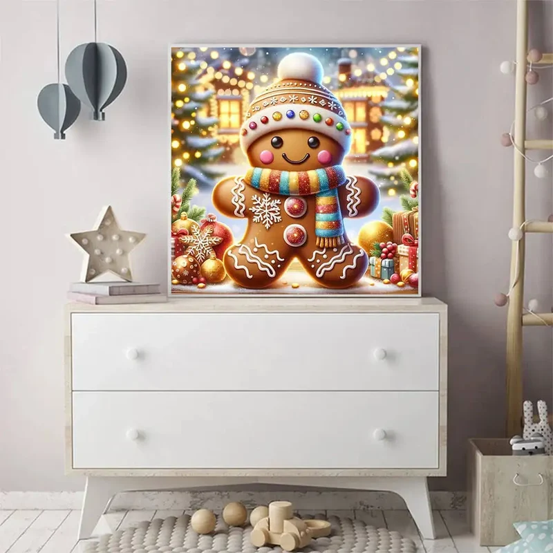 Evershine Diamond Painting Snowman DIY Picture Of Rhinestones Landscape Winter Diamond Mosaic Winter Craft Kit Christmas Gifts