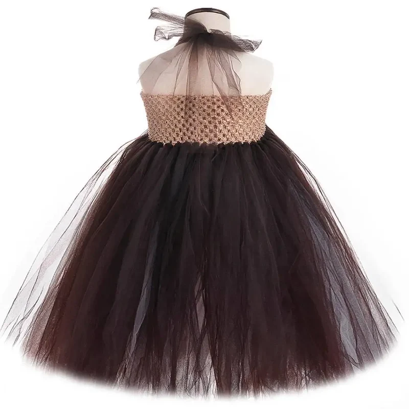 Cute Owl Tutu Dress for Baby Girls Birthday Halloween Costumes Kids Christmas Fancy Outfit Cartoon Animal Child New Year Clothes