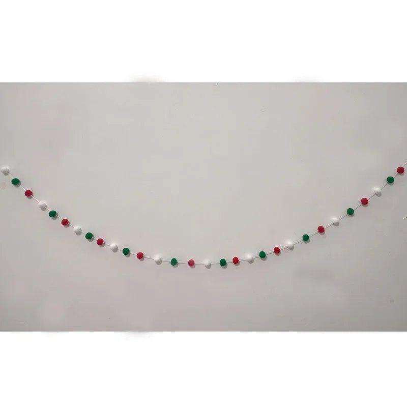 LED String Light DIY Handmade Decorated Merry Christmas Holiday Hanging Home Room Background Pull Flag Banner Christmas Pendant