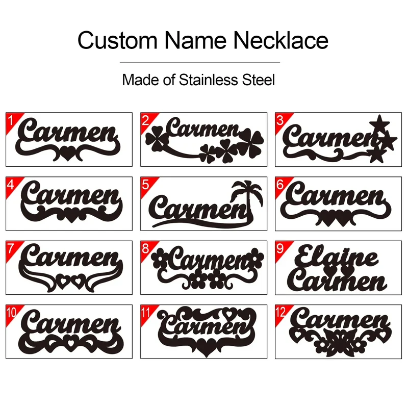 Sipuris Custom Name Necklace Women Jewelry Stainless Steel Golden Choker Cuban Chain Heart Ribbon Nameplate Pendant Necklace